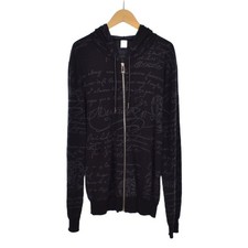 Berluti Calligraphy Knit Hoodie Zip Up L Black R20Khl97Ywbe Aa Men'S