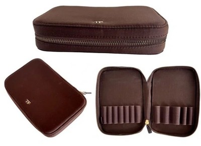Tom Ford 12-Brush Case Makeup Brush - Brown - BRAND NEW