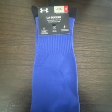 Under Armour Socks UA Logo Soccer Socks 1 Pair Blue Sock UA Men s Size 13-16 New