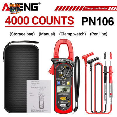 PN106 Multimeter Stromzange AC/DC Spannung Strom Widerstand Kondensator NCV Indu