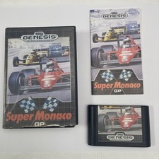 Sega Genesis Game Super Monaco GP Complete In Box