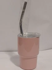 Mini 3oz Sublimation Double Wall Stainless Steel Tumbler Shot  Lid Straw Crafts