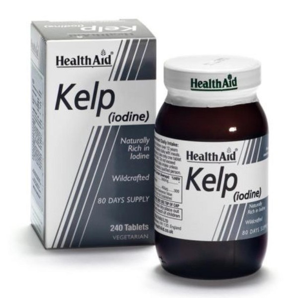 Kelp (Iodio) 240 Compresse - Integratore Alimentare A Base Di Alga Bruna Kelp-image