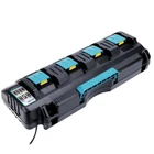 4-Port Charger for Makita Lithium Battery With BL1840 BL1860 BL1820 DC18SF US
