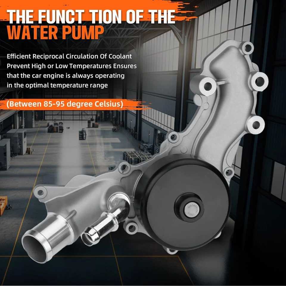 Water Pump For 2011-2016 Jeep Grand Cherokee Dodge Journey Ram 1500 3.6L V6 DOHC - Image 3 of 4