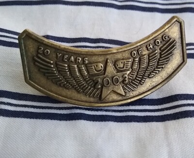 2003 Harley Davidson 20 Years of HOG Star & Wings Rocker Pin