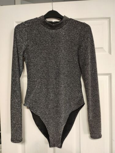 Glitter Cut Out Back Bodysuit From H&m Size Small (10) - Picture 1 of 5