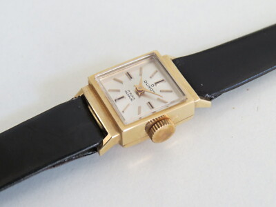 Solid Gold 14K 585 watch Uhr NOS Vintage SwissMade Duxot New
