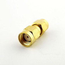 1x RP-SMA Male Jack to RP-SMA Male Both Female Pin Straight RF Connector Adapter