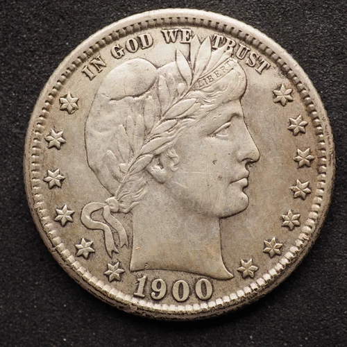 1900 **S** BARBER SILVER QUARTER ***NICE COIN!*** FREE SHIPPING! M4353