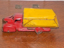 Vintage Wyandotte Red w/ Yellow Bed Toy Pressed Steel Dump Truck