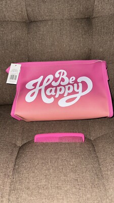 Gina Concepts Be Happy Pouch With Pink Hair Comb Included