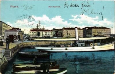 CPA AK FIUME Molo Adamich CROATIA (596981)