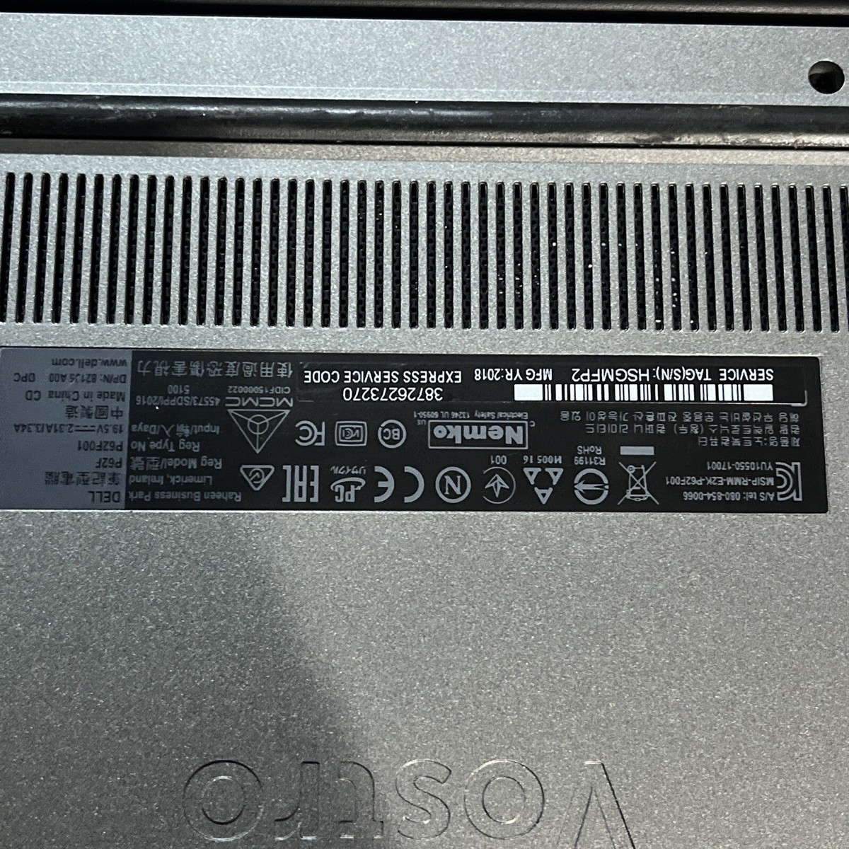 DELL VOSTRO 5568 INTEL CORE I5-7200U 2.50GHZ 8GB RAM NO HD | eBay