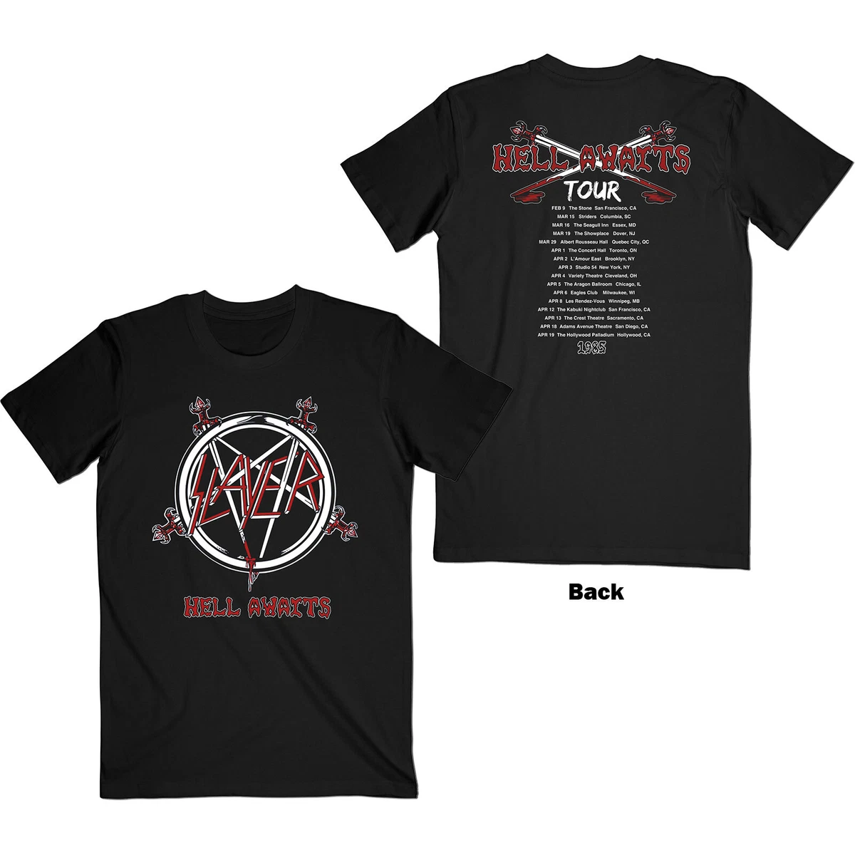 slayer hell awaits shirt products for sale | eBay
