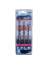 Alpen Multicut 100703100 Hartmetall Mehrzweckbohrer-Set 3Teilig 5 Mm, 6 Mm, 8 Mm