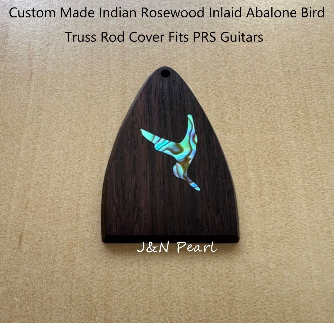 Custom Made Abalone Bird Inlaid Rosewood Truss Rod Cover Fits PRS Guitars,1pc