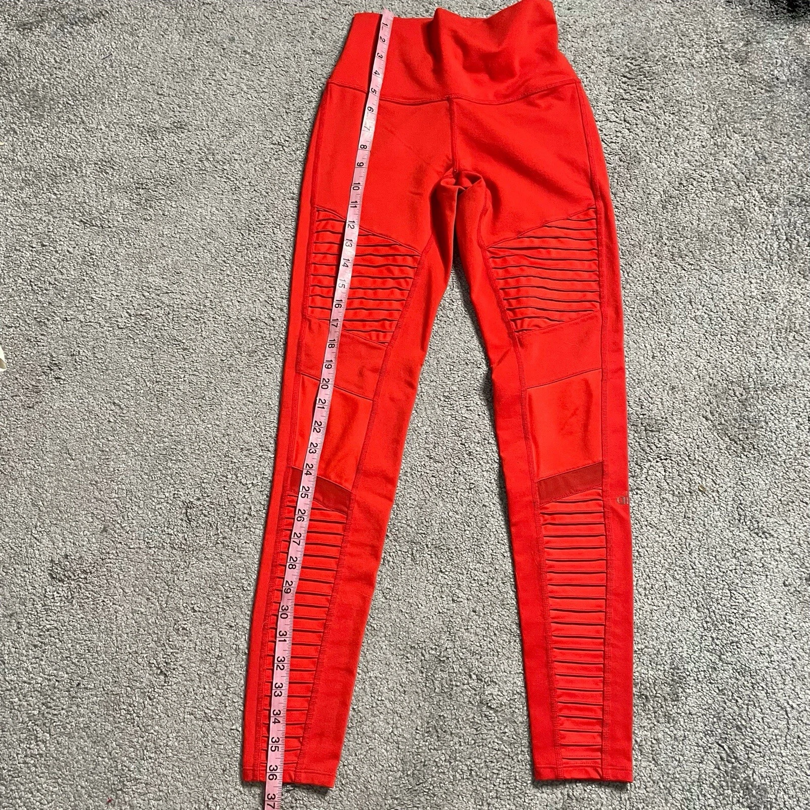 alo-yoga high waist moto mesh panel leggings