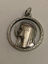 Vintage Ave Maria Silver Tone Charm
