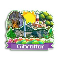 Gibraltar Refrigerator magnet 3D travel souvenirs wood craft gifts