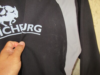 Maillot Sweat training rugby porté C.A BRIVE CORREZE noir OTAGO manches longues