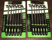 2 Sets Tarvol 6 Piece Needle File / Chisel Set Small Tools