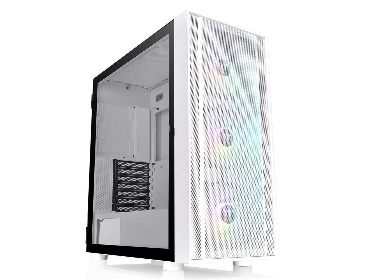 Корпус компьютера Thermaltake H570 TG Snow Edition ATX Mid Tower ARGB из закаленного стекла 8690₽