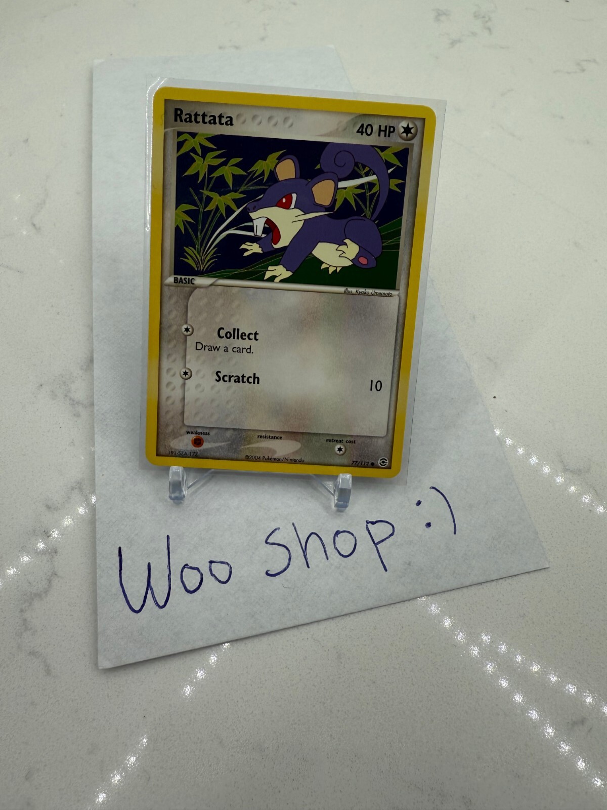 Rattata - 77/112 - Common NM English Pokemon EX FireRed & LeafGreen