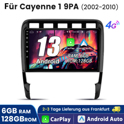 6+128G Android 14 GPS DAB BT Autoradio Carplay Für Porsche Cayenne 9PA 2002-2010