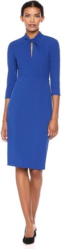 Knotted Crepe Sheath Dress | eBay