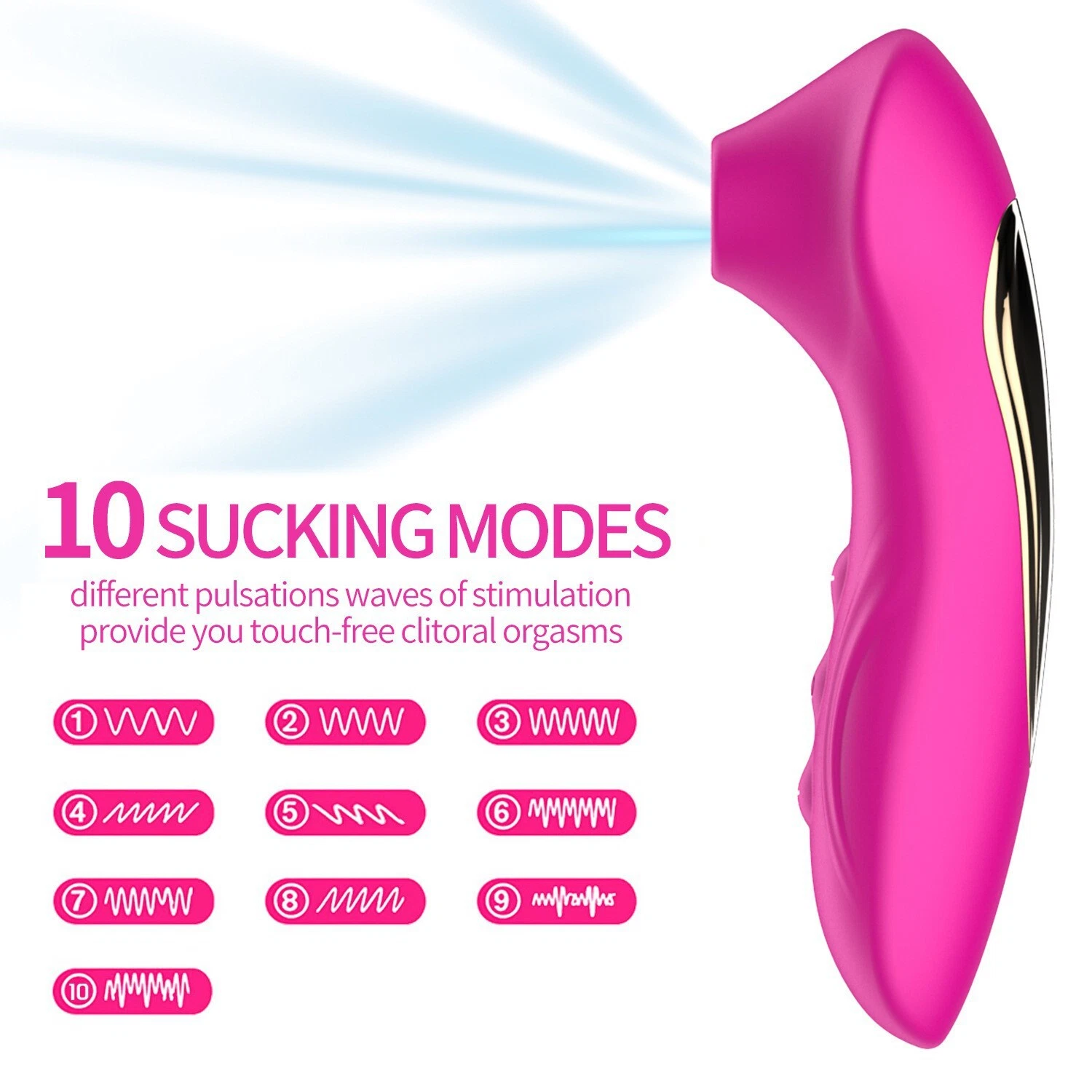 Sucking Vibrator 10-Speed G-spot  Massager Dildo Clit Sucker Women Sex Toys - Picture 1 of 28