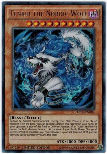 yugioh fenrir the nordic wolf deck A Stunning Glow-In-The-Dark Norse destroy this card Fenrir the Nordic Wolf