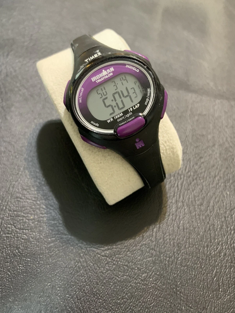 Timex Ironman Women s Triathlon Digital Watch T5K523 Black Purple