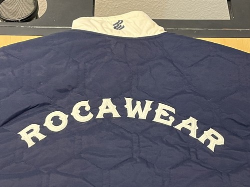 Chaqueta acolchada acolchada Roca Wear azul marino talla 2XL estilo Nueva York - Imagen 7 de 7