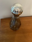 Mexican Hand Blown Glass Decanter w/ Mercury Glass Sphere Stopper Rare — photo 2