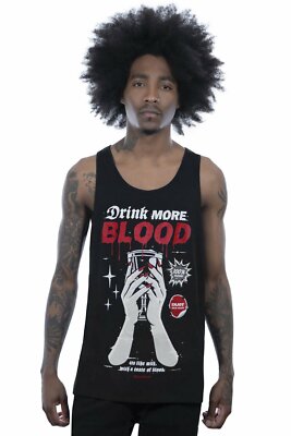 Killstar Drink More Blood Gothic Punk Vampire Vest Tank Top Shirt KSRA002322