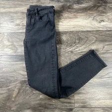 American Eagle Jeans Womens 4 Black Denim Next Level Stretch Taper Slim Skinny