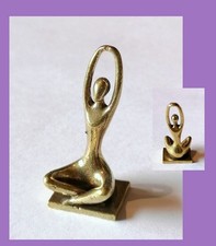 Messing Yoga Figur massiv NEU