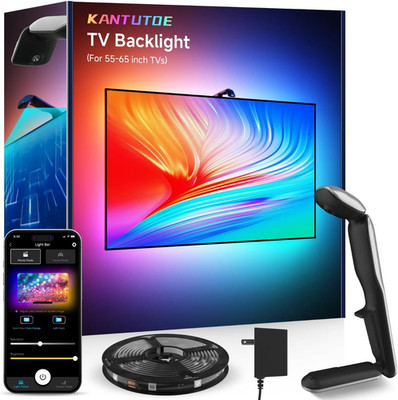 TV LED Backlight Sync to Screen, 13.7Ft LED Lights for 45-65 Inch Tvs & PC Monit