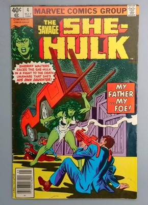 Savage She-Hulk #4 Newsstand Edition Marvel 1980