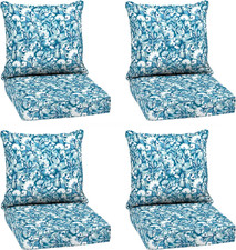 Arden Outdoor Deep Seat Cushion Set 4-Pack , 24 in X 24 In, Weather-Proof, Rain
