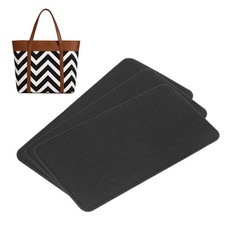 3pcs Felt Bag Base Shaper Handbag 10.63x5.51'' 3mm Thick, Dark Gray