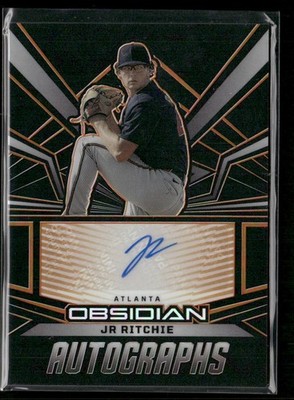 2023 Panini Chronicles JR Ritchie Obsidian Autographs Electric Etch Orange #/35