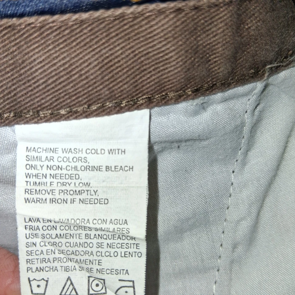 Calça retrô regular vintage anos 90 cabeça de pato masculina tamanho cáqui cônica - Imagem 4 de 4