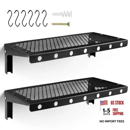 Floating Wall Shelves Set of 2, Black Floating Shelves,Wall-Mounted
Opens in a new window or tab