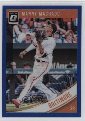 2018 Panini Donruss Optic Blue Prizm /149 Manny Machado #154 e4j