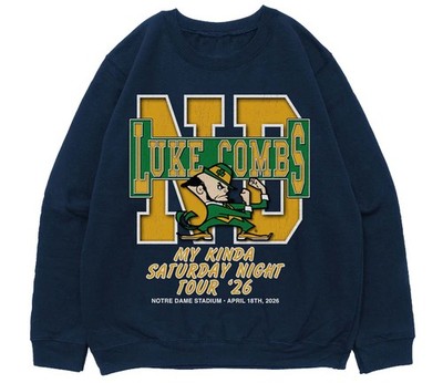 Luke Combs April 18 2026 Notre Dame Stadium reprint Sweatshirt, FAST SHIP
