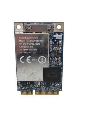 Apple Broadcom BCM94321MC Mini PCIe Wi-Fi AirPort Karte 020-5335-A getestet
