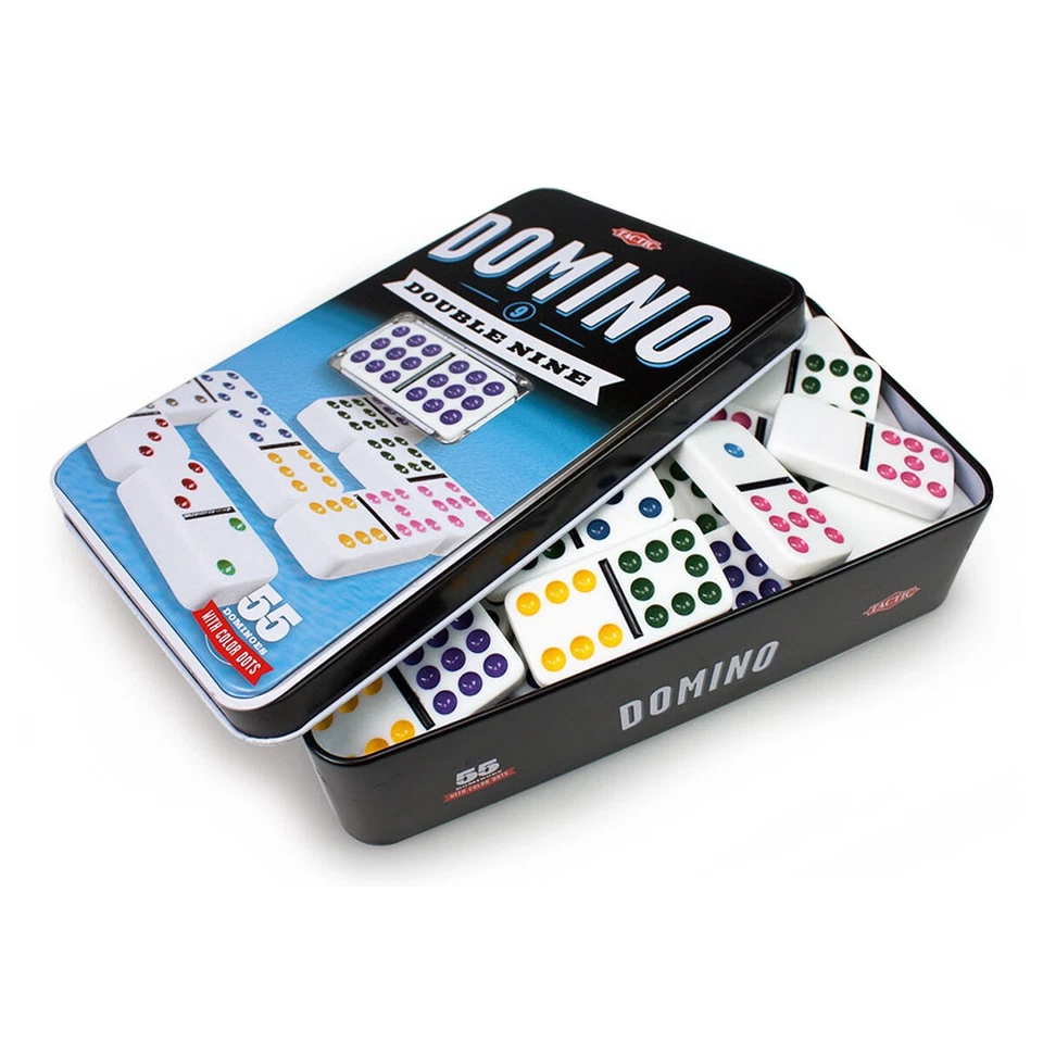 Tactic Double 9 Domino: Coloured dots to make the game easier for everyone - Image 2 of 4