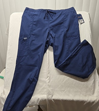 NWT Cherokee Workwear Modern Classic Revolution Scrub Pants Navy WW120 2X TALL